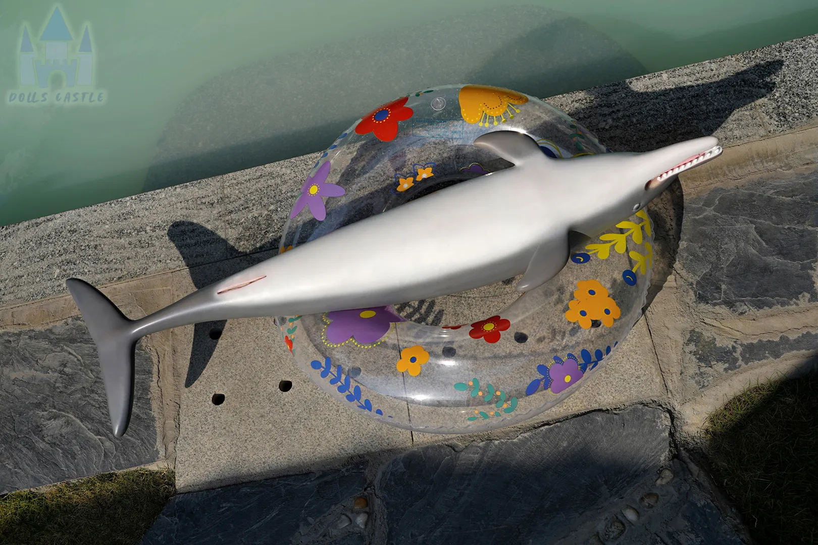 Patung Seks Silikon Dolphin 130cm (4 kaki 3 inci) dengan Reka Bentuk Realistik